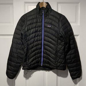 Patagonia Down Sweater with Custom Purple Zipper